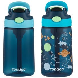 Contigo® Kids Water Bottle with Redesigned AUTOSPOUT® Straw, 14 oz, 2 pack