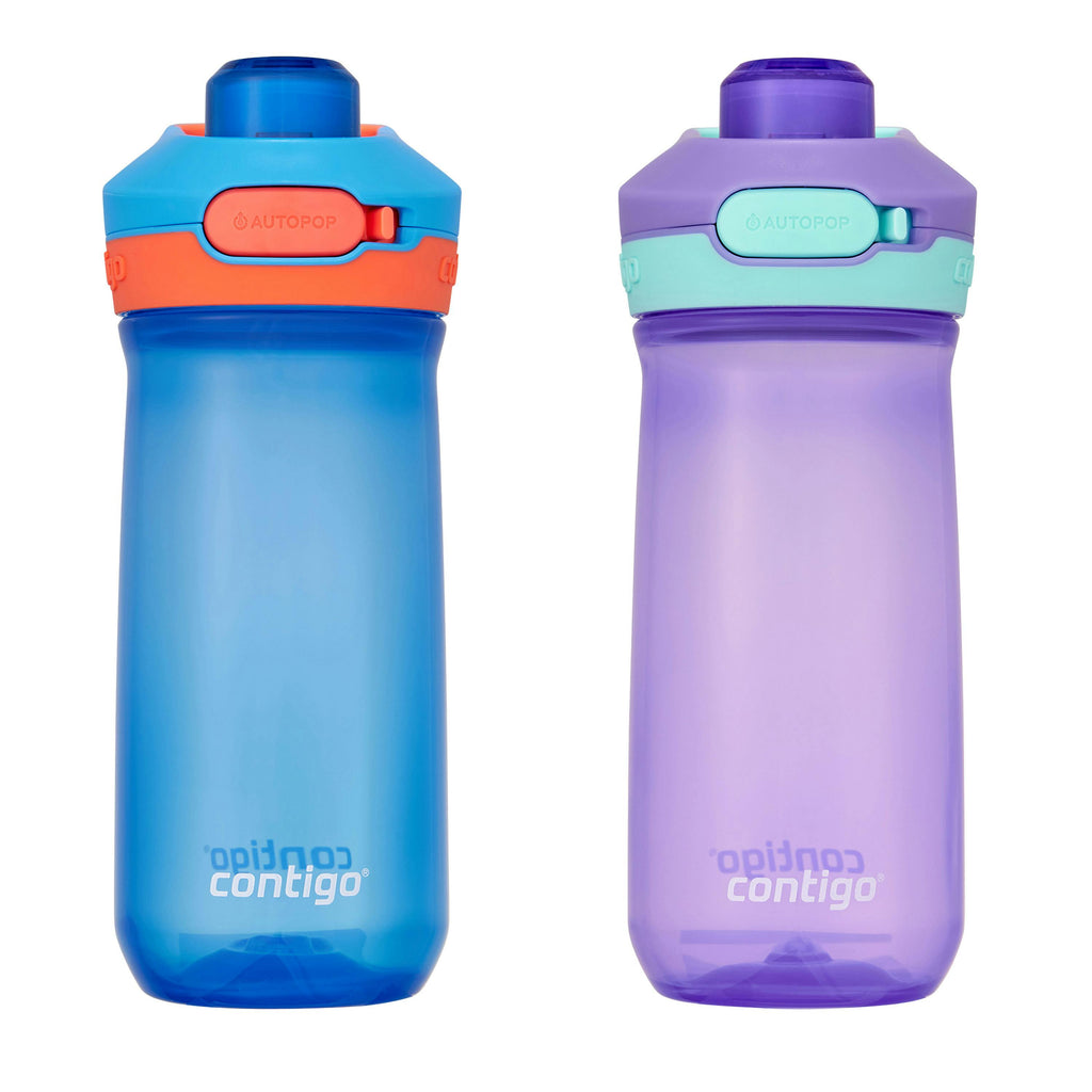 Contigo® Kids’ Jessie Water Bottle with Pop-Open Leak-Proof Chug Lid, 14oz