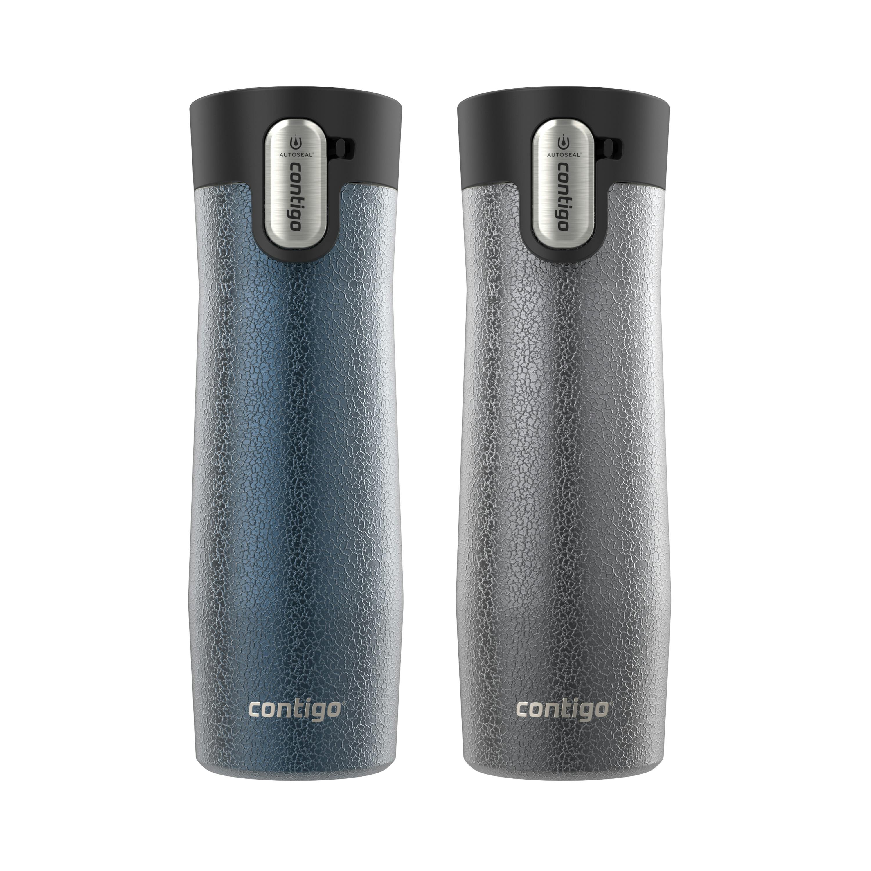 Contigo® AUTOSEAL® West Loop Vacuum-Insulated Stainless Steel Travel Mug with Easy-Clean Lid, 20 oz, 2-Pack