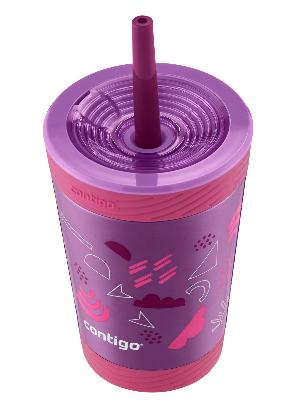 Kids Spill-Proof Stainless Steel Tumbler with Straw and THERMALOCK®, 12 oz