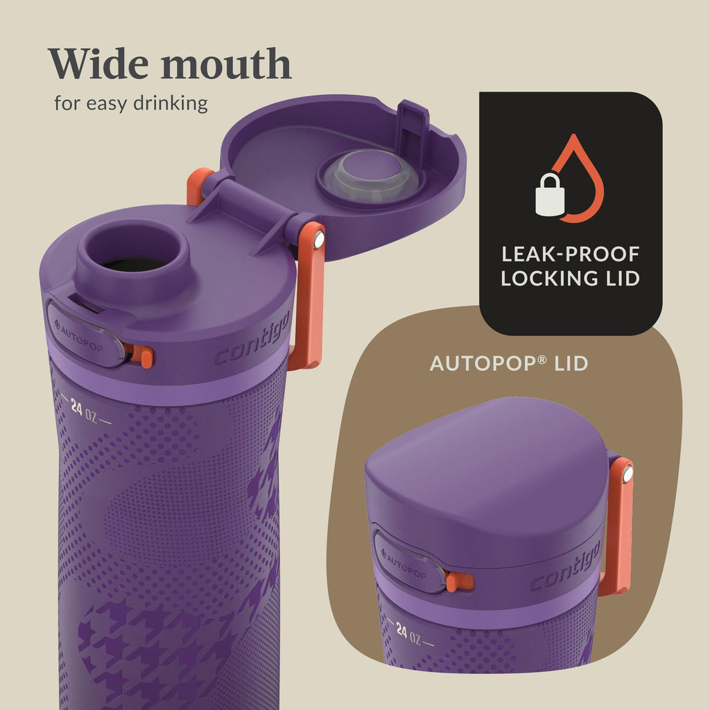 Contigo® x Ally Love Jackson Chill 2.0 Stainless Steel Water Bottle with AUTOPOP® Lid, 24oz