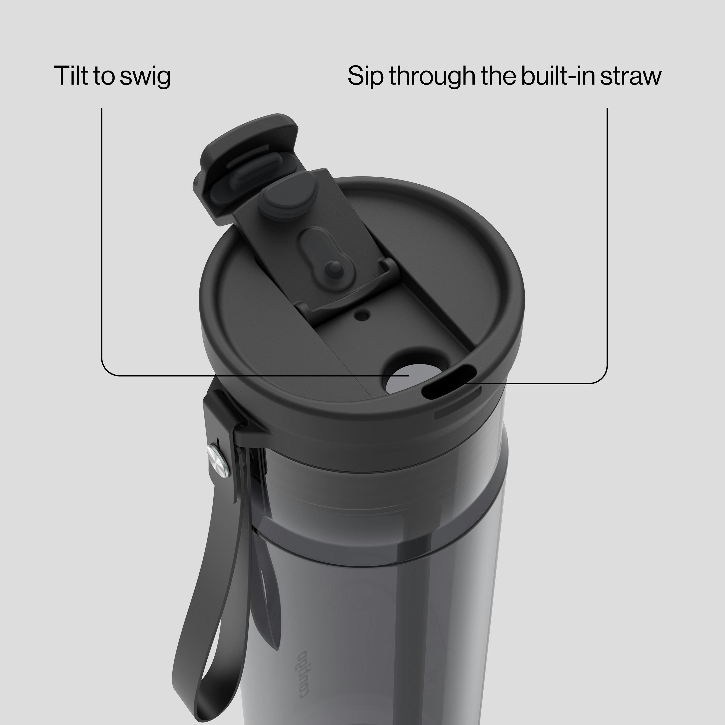 28oz DualSip Plastic Bottle