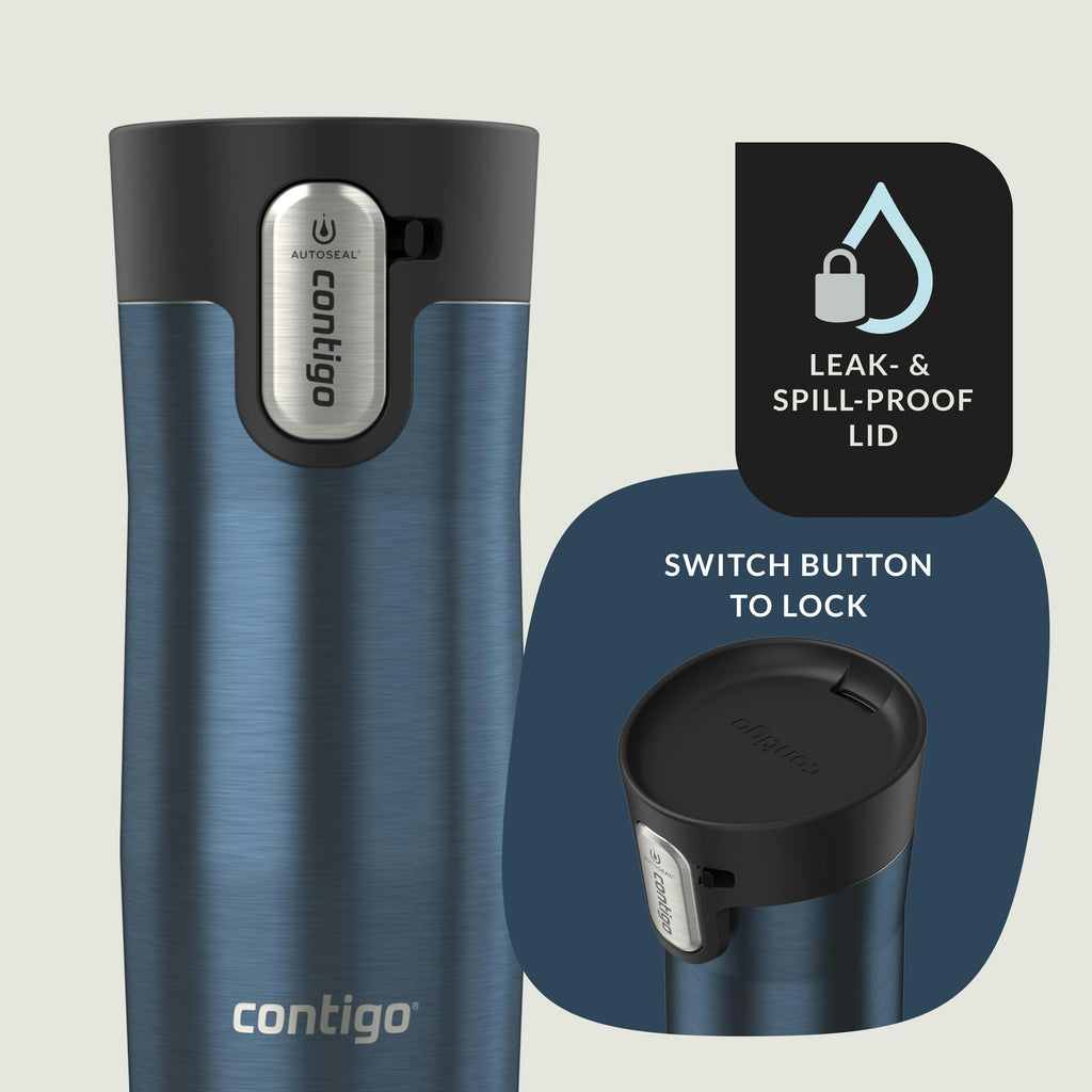 Contigo® AUTOSEAL® West Loop Vacuum-Insulated Stainless Steel Travel Mug with Easy-Clean Lid, 12 oz