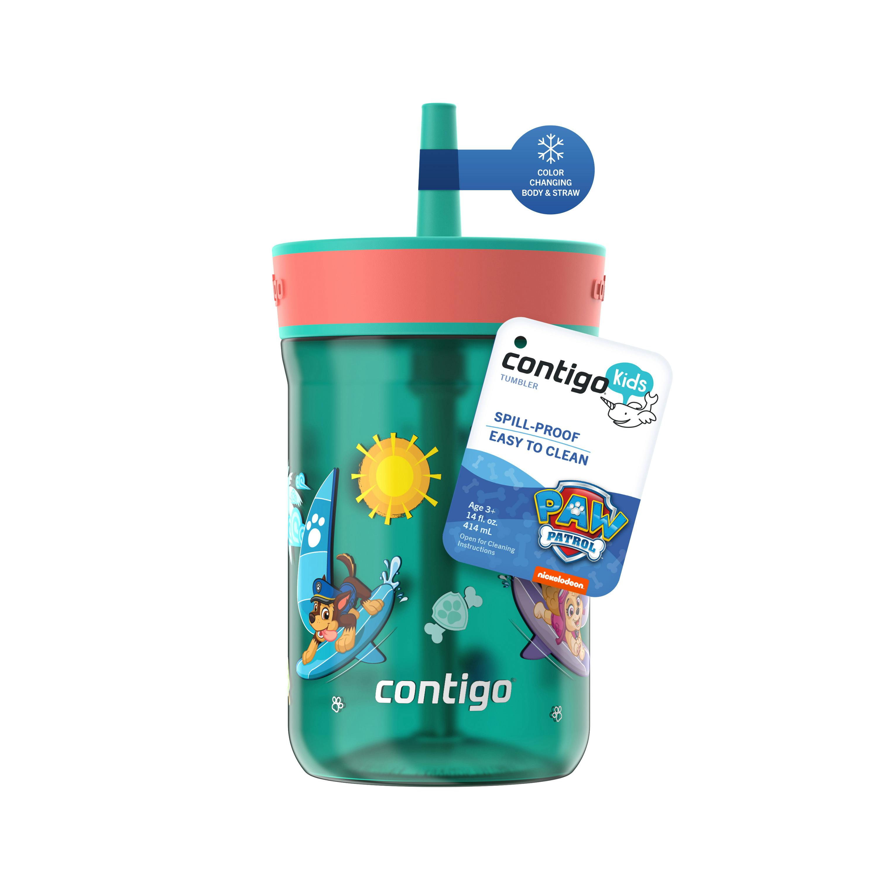 Contigo® Kids’ Leighton Straw Tumbler with Spill-Proof Leak-Proof Lid, 14oz