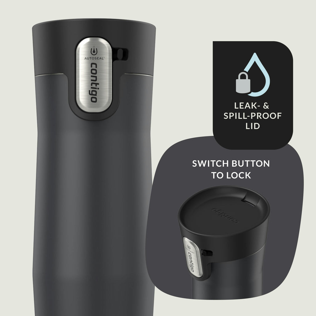 Contigo® AUTOSEAL® West Loop Vacuum-Insulated Stainless Steel Travel Mug with Easy-Clean Lid, 16 oz