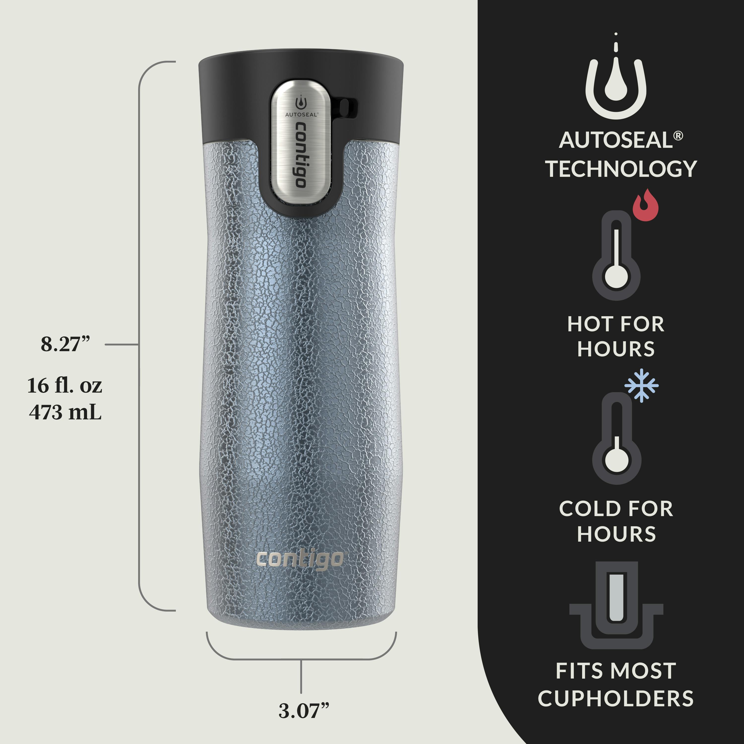 Contigo® AUTOSEAL® West Loop Vacuum-Insulated Stainless Steel Travel Mug with Easy-Clean Lid, 16 oz