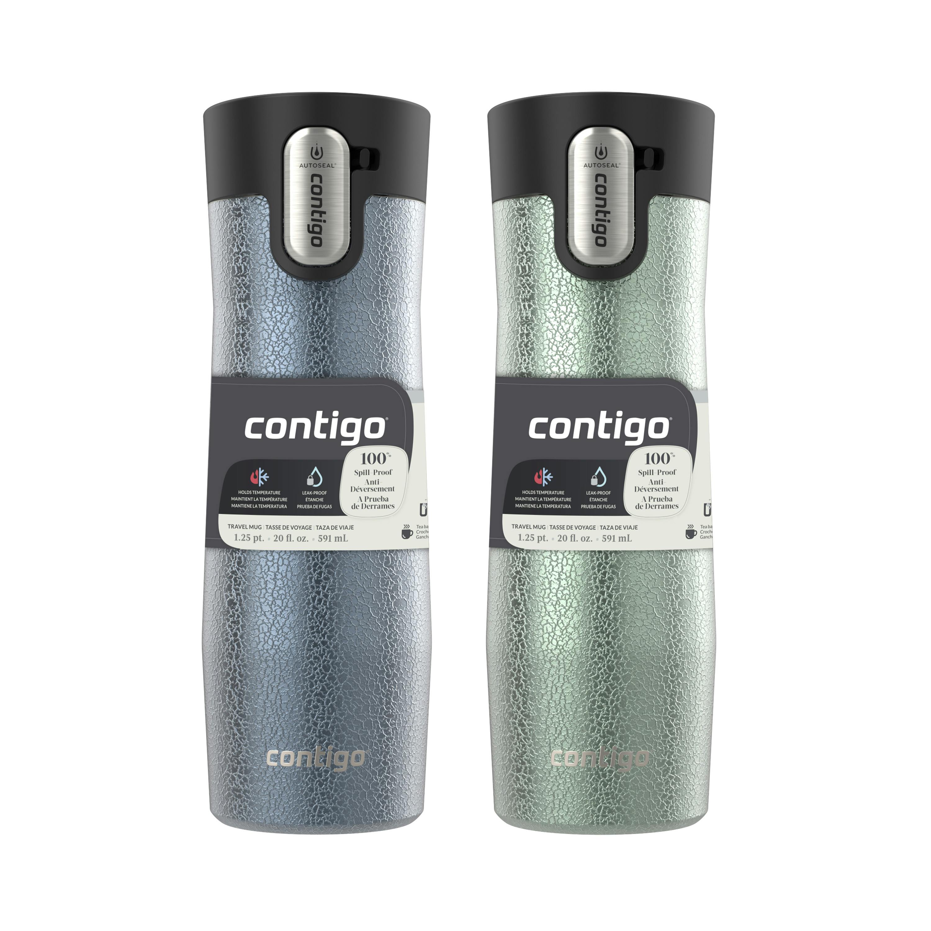 Contigo® AUTOSEAL® West Loop Vacuum-Insulated Stainless Steel Travel Mug with Easy-Clean Lid, 20 oz, 2-Pack