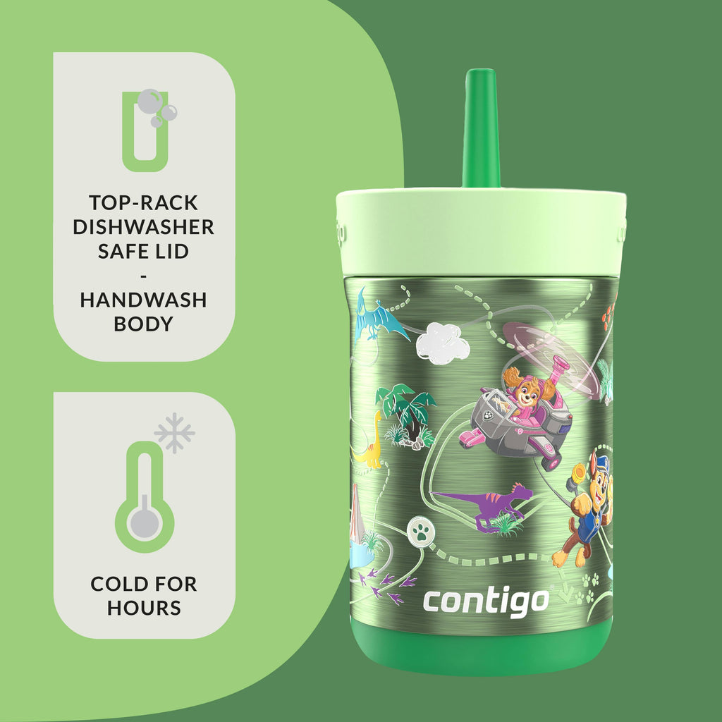 Contigo® Kids Leighton Spill-Proof Stainless Steel Tumbler with Straw, 12oz