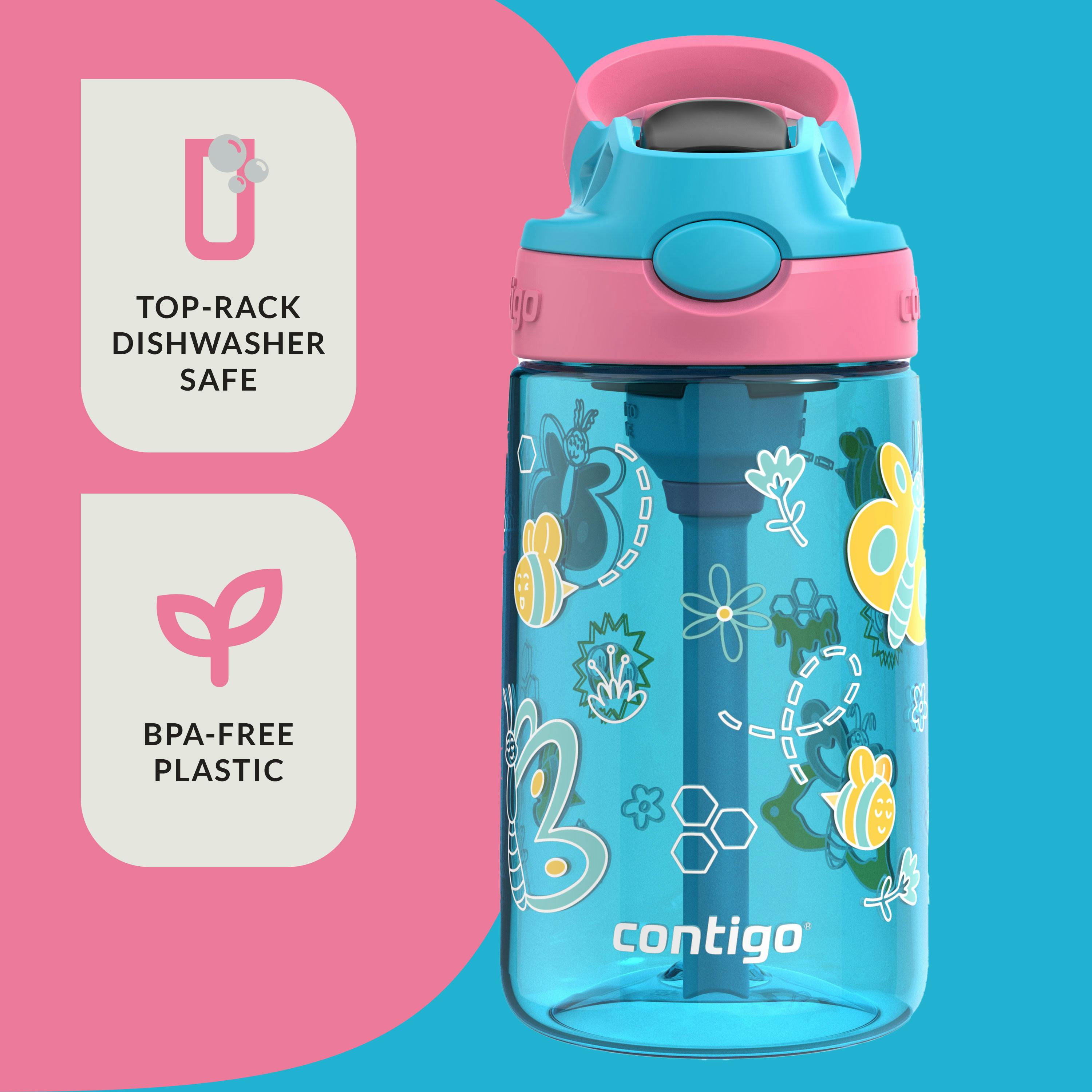 Contigo® Kids Water Bottle with Redesigned AUTOSPOUT® Straw, 14 oz