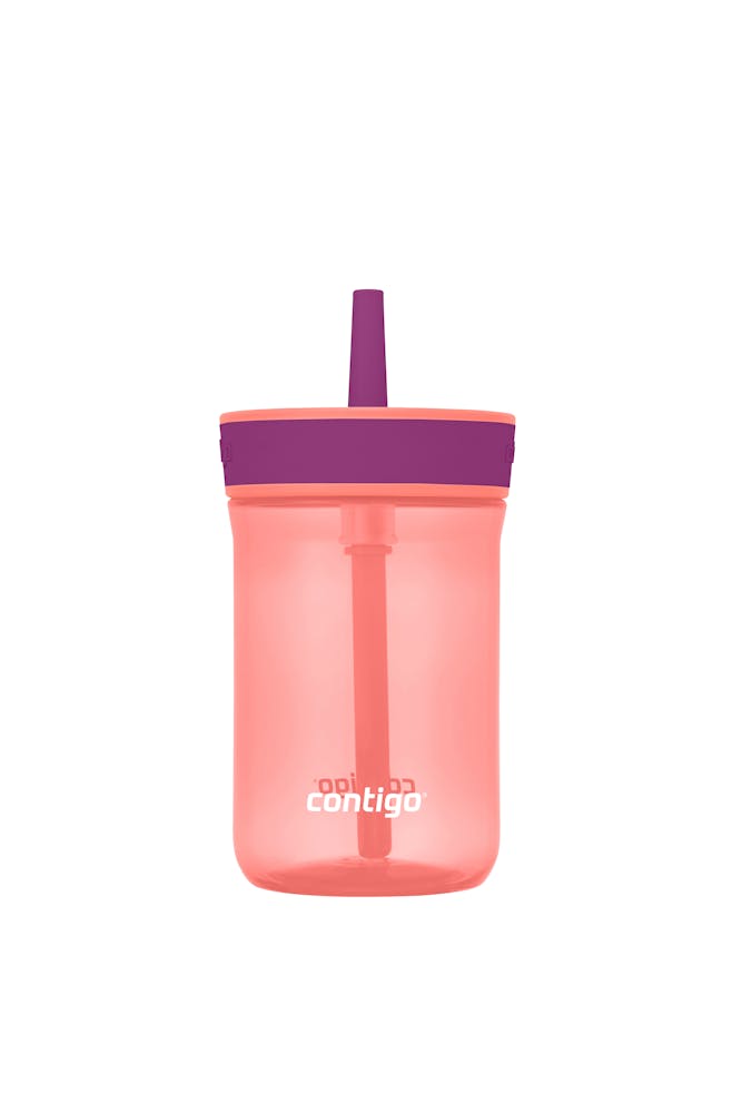 Kids’ Leighton Straw Tumbler with Spill-Proof Leak-Proof Lid, 14oz E6
