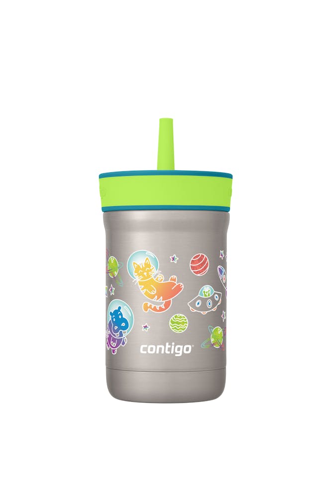 Kids Leighton Spill-Proof Stainless Steel Tumbler with Straw, 12oz C3