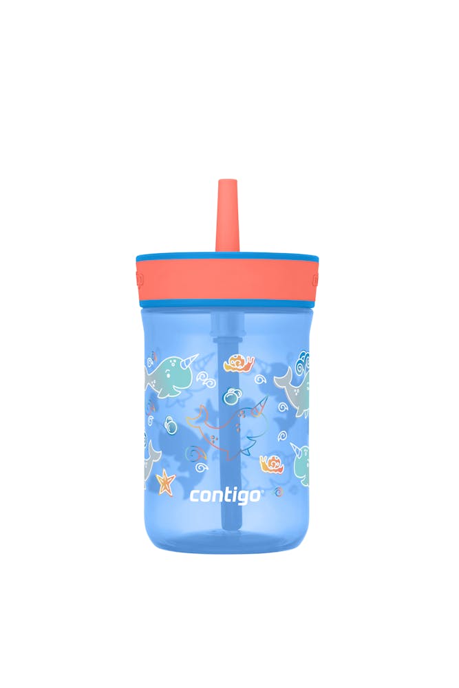 Kids’ Leighton Straw Tumbler with Spill-Proof Leak-Proof Lid, 14oz E6