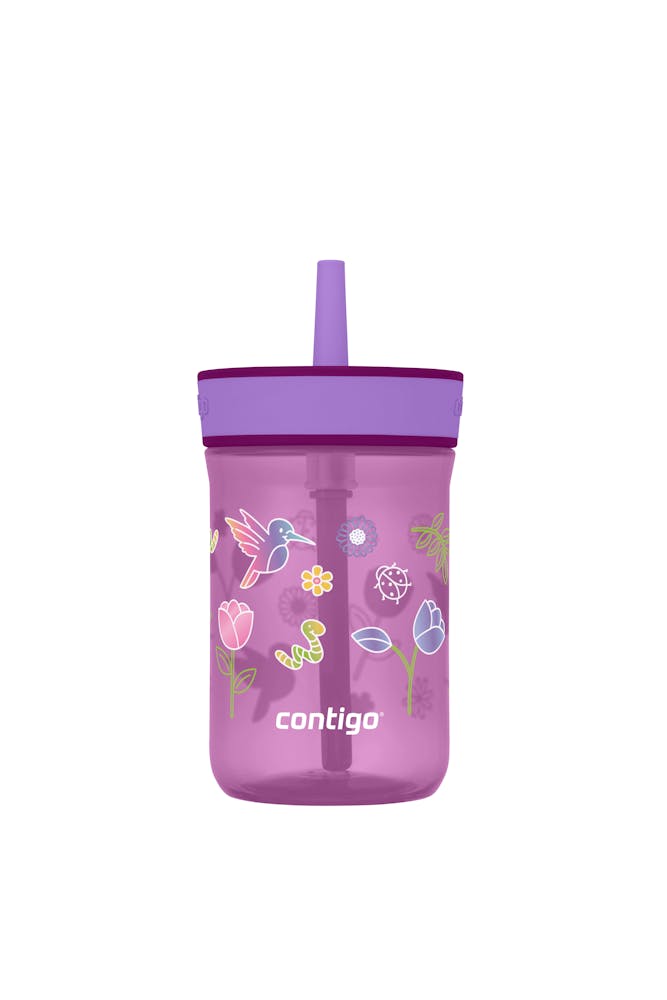 Kids’ Leighton Straw Tumbler with Spill-Proof Leak-Proof Lid, 14oz E6